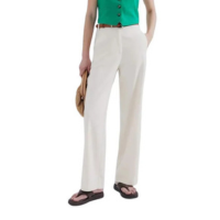 Calça Feminina Hering Alfaiataria com Linho Off White - Off White