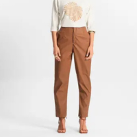 Calça Feminina material sintético Endless Marrom