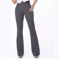 Calça Flare De Alfaiataria Cinza Essencial - MULHER BRASIL