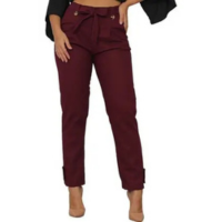 Calça Linho Alfaiataria Jogger Cochard Social Laço Sinto Fak - Don modas