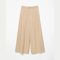 Calça Pantalona Recortes Pespontados