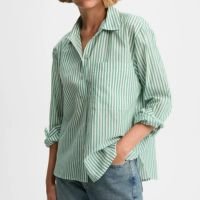 Camisa Voil Listras Verde