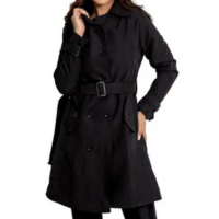 Casaco Sobretudo Feminino Com Botões e Cinto - Gisele Freitas