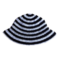 Chapéu De Crochê De Lã Bucket Hat Unissex Balde Cata Ovo