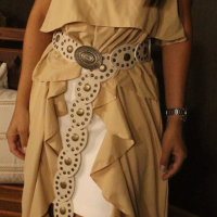 Cinto Boho Chic Country Feminino Oval Bonito Lançamento Moda Sertanejo