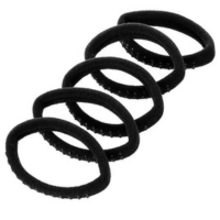 Elásticos de Cabelo Sem Metal Proart Preto Com Pedrinhas 5 Un