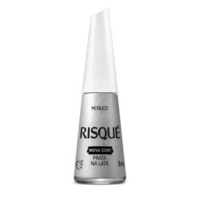 Esmalte Risqué Metálico Prata Na Lata