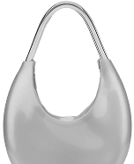 Bolsa de ombro prateada