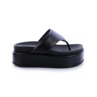 Flat Tamanco Dedo Avril Preto