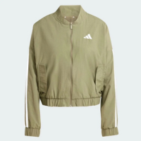 Jaqueta Adidas 3S Bomber Essentials Feminina Verde Oliva - Verde
