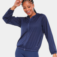 Jaqueta Corta Vento Trifil com Capuz Feminina - Marinho