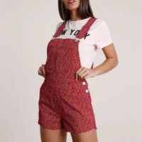 Jardineira feminina estampada - Fabia