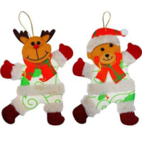 Kit 8 Enfeites Decoração árvore De Natal Urso Rena Natalino - OUTRAS MARCAS