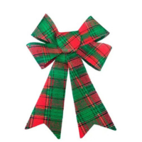 Laço Aveludado Natalino Para Decoração Enfeite Árvore Natal - Magizi