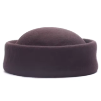 Lawliet Women 100% Wool Pillbox Hats For Wedding Party Cocktail Untrimmed B