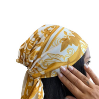 Lenço Headband Amarelo De Amarrarverãomodapraia2025