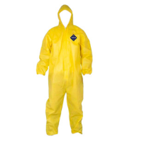 Macacão Amarelo Reforçado Impermeável de Proteção Química e Pintura Industr