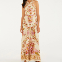 Macacão Estampado Jardim Majestoso