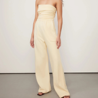 Macacão Sem Alça De Malha Crepe Elástico Duplo Costas