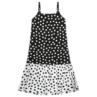 Malwee - Vestido Preto Mídi Poá