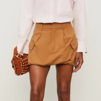 Mini Saia Balone Com Bolsos