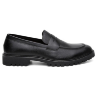 Mocassim Casual Centuria Tratorado Couro Preto - Preto