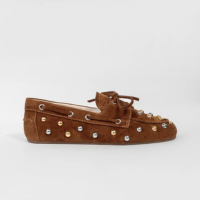 Mocassim Valência Rock Camurça Chocolate