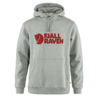 Moletom Masculino Fjällräven Logo com Capuz Grey Melange - G