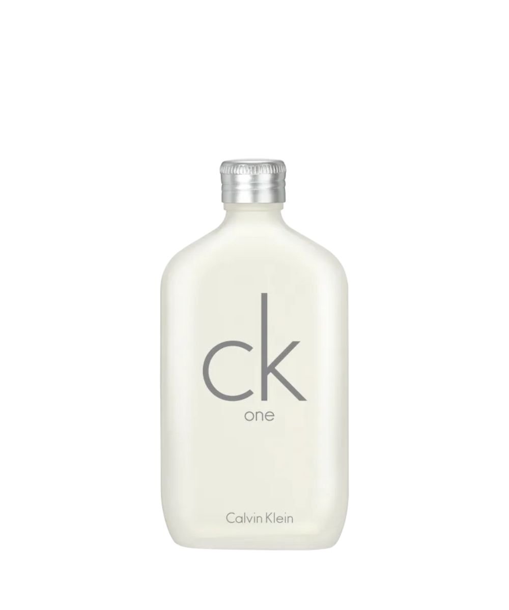 Frasco minimalista de perfume ideal para o verão, com tampa prateada e design simples.