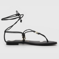 Rasteira Vizzano Tiras Preta