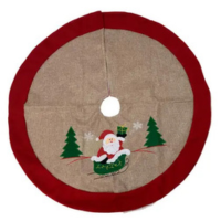 Saia de Arvore Natalina Bege 88x88x1cm Unicounico - Niazitex