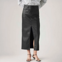 Saia de Couro Sintético Levi\'s® Preta