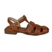 Sandália Feminina Rasteirinha de Couro Três Cores