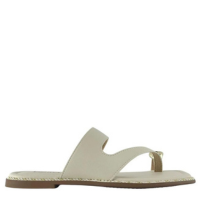 Sandália Feminina Beira Rio com Detalhe Metálico 8506209 - Creme