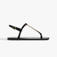 Sandália Rasteira Preta