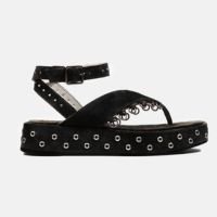Flatform Vika Camurça Black