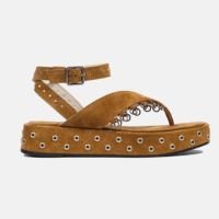 Flatform Vika Camurça Capuccino