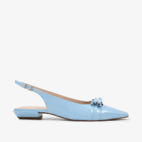 Slingback Azul Malta Couro