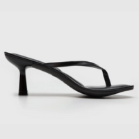 Tamanco VIA UNO Salto Fino Preta