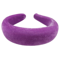 Tiara Arco Veludo Acolchoada Espuma Várias Cores Unidade