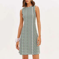 Vestido Curto Easy Lança Perfume Estampa Feminino - Verde