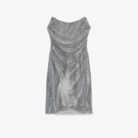 VESTIDO CURTO STRASS