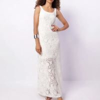 Vestido Feminino Longo Renda Branco