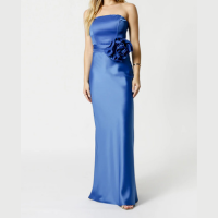 Vestido Longo De Cetim - ROYAL