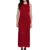 Vestido Longo Feminino Tricot Trico Longo Rendado Croche Furadinho Elegante