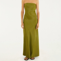 Vestido Sem Alça Cetim