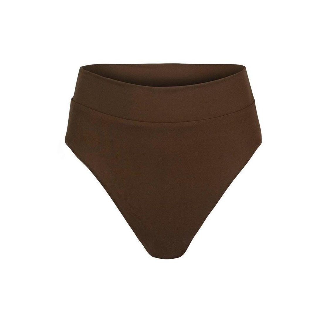 Calcinha Biquíni Hot Pant Art in Surf Coffee - Marrom