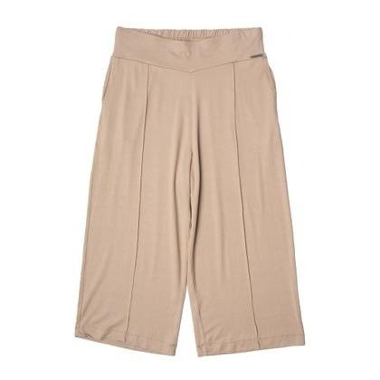 Calça Pantacourt Feminina Bruna e Bia Plus Size Vicenza Bege