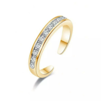 1 Peça de Anel de dedo do pé ajustável de aço de Titânio Fashion