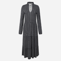 Vestido Curto Boho em Viscose com Babados e Amarração Frontal Bege